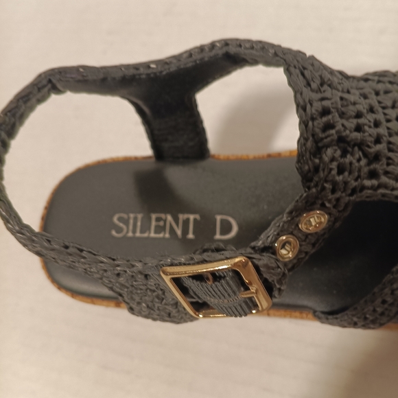 Silent D Fisherman Sandal Shoe Women's Size 8 Black Woven Platform Whisper NWOT - Picture 5 of 7